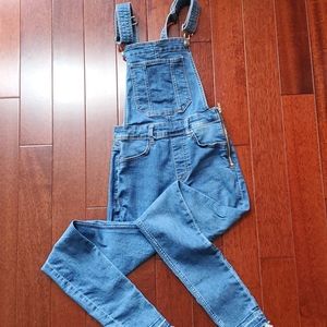 stretch denim overalls size zipper